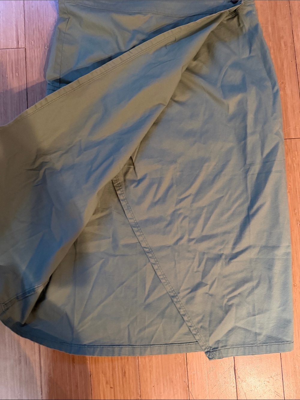 Classic Utility Cargo Skirt in Sage Green - Picture 3 of 7